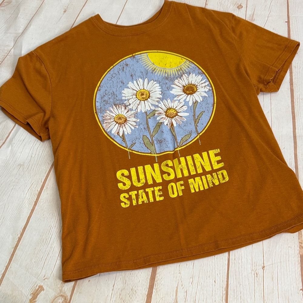 art class Sunshine State of Mind Kids Tee - Iron Orange-Brown
